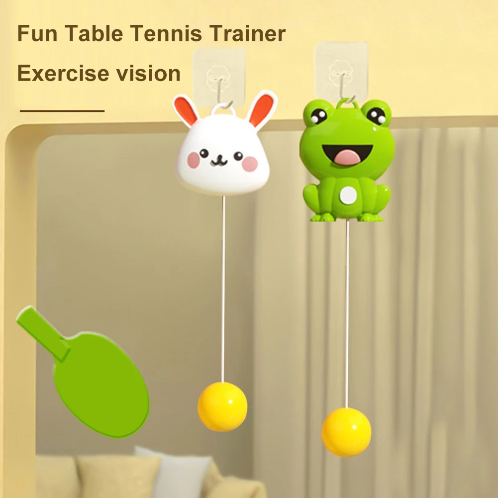 ของเล่นปิงปองแขวน ฝึกการประสานมือและตา เกมปิงปองในร่ม ฝึกซ้อมการตีลูกปิงปอง สำหรับเด็กชายและเด็กหญิง