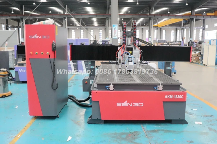 ATC Wood Router Machine For Furniture Cabinet 1325 CNC Router Price Vacuum Table 9KW Spindle CNC Cutting Machine