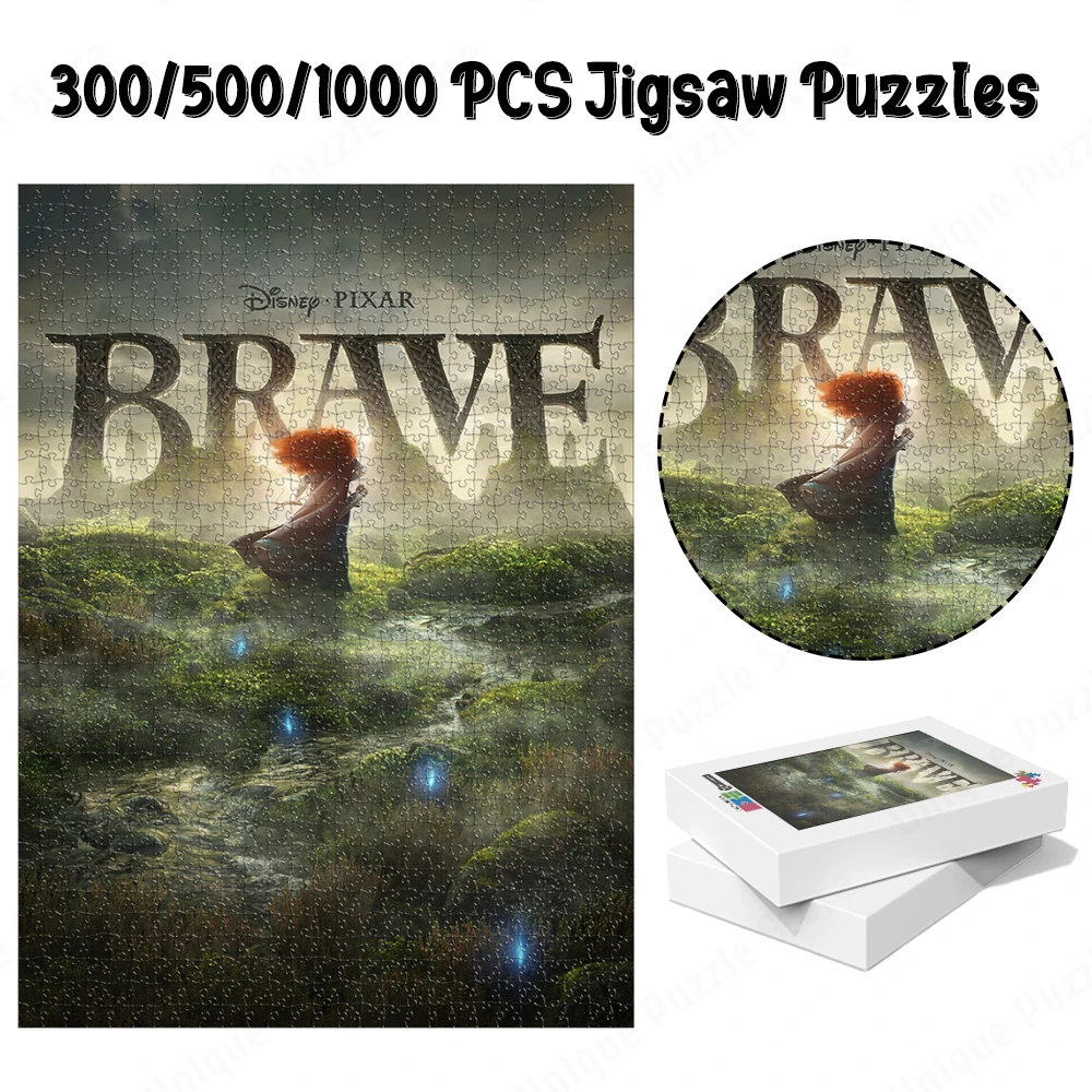 

Игра-пазл серии Brave, настольные игры, классические Мультяшные игры и головоломки, Принцесса Мерида, развивающие игрушки, детские хобби