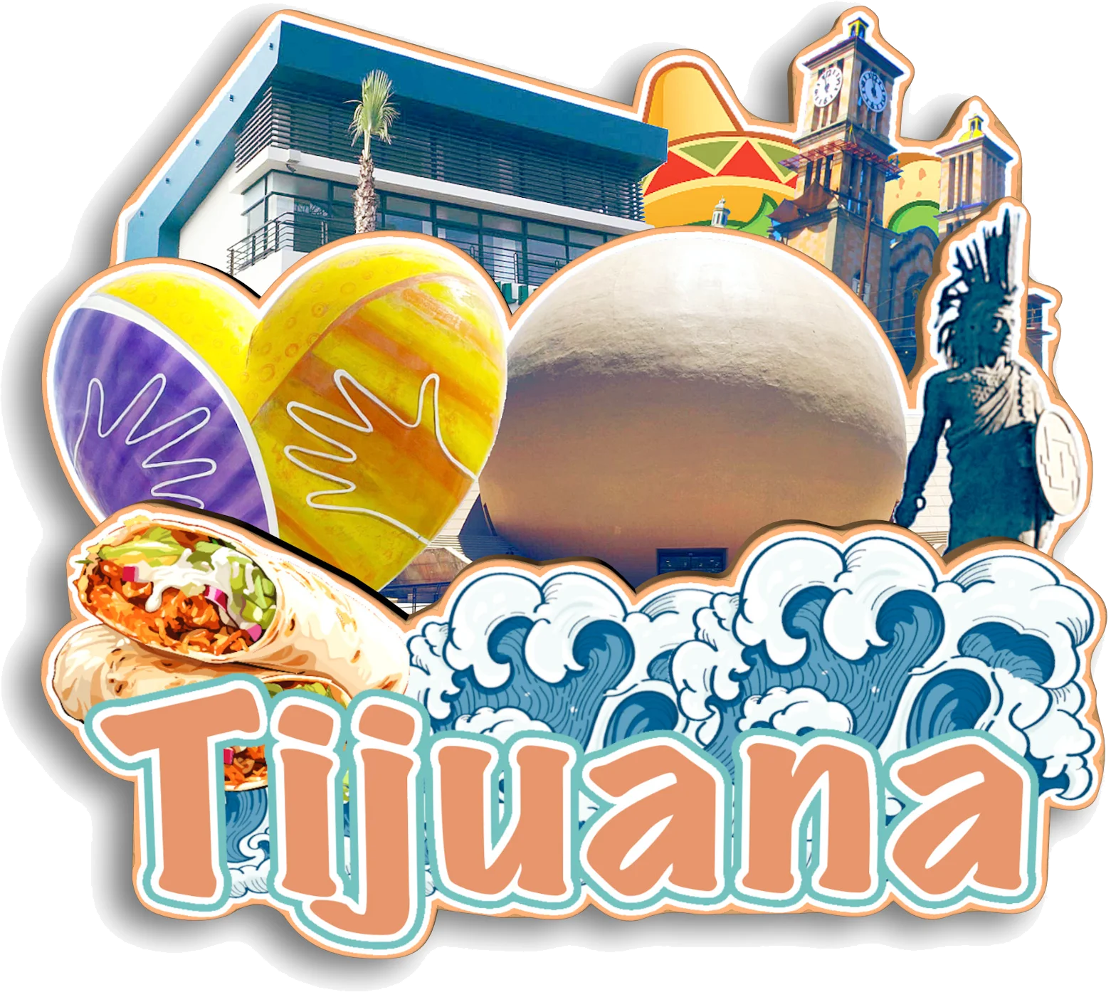 مونتيري تيجوانا سيودا جواريز كابو سان لوكاس بلايا ديل كارمن تاكسكو سان لويس بوتوسي ميسيكو مغناطيس الثلاجة هدية تذكارية للسفر #3