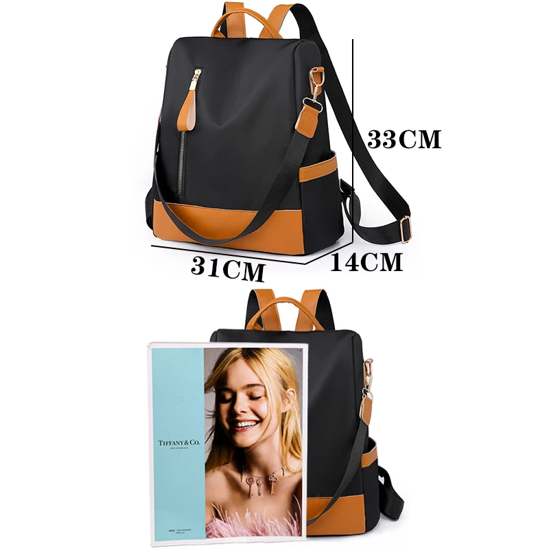 High Quality Nylon Brand Backpacks Fashion Anti Theft Women's Designer Bagpack Multi Functional Large Capacity Travel Sac A Dos