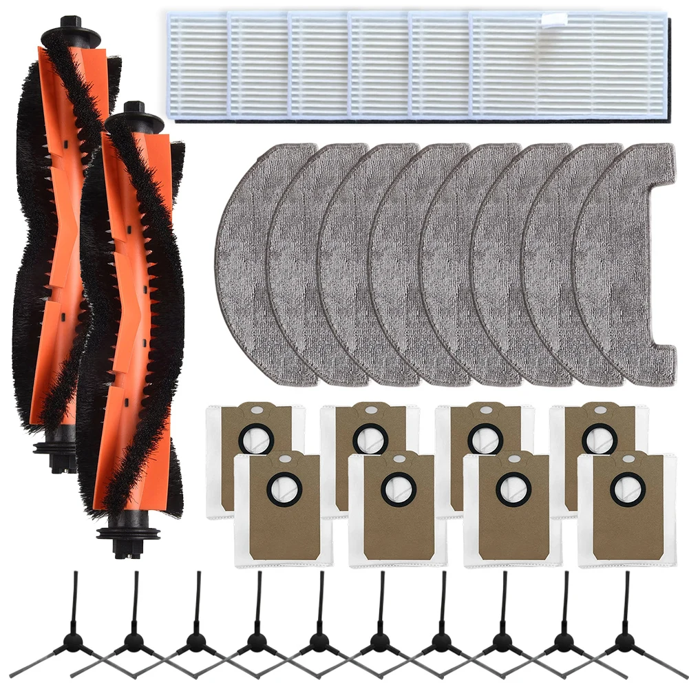 

Complete Accessory Set for MONSGA MS1 MAX Robot Vacuum with Brushes Mop Cloths Filters and Dust Bags for Reliable Cleaning