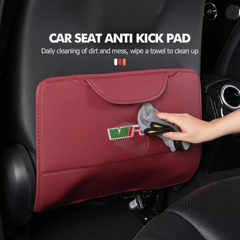 سيارة مكافحة القذرة وسادة المقعد الخلفي واقية حصيرة مكافحة ركلة ملحق لسكودا VRS اوكتافيا 2 3 Kamiq MK3 كودياق كاروك رائع فابي