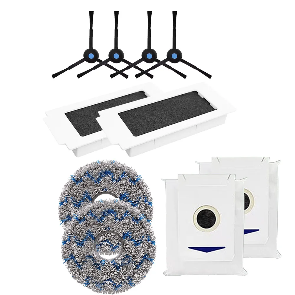 Ecovacs Deebot T30 Pro T30 Max 액세서리용 메인 사이드 브러시 걸레 천, HEPA 필터 먼지 봉투
