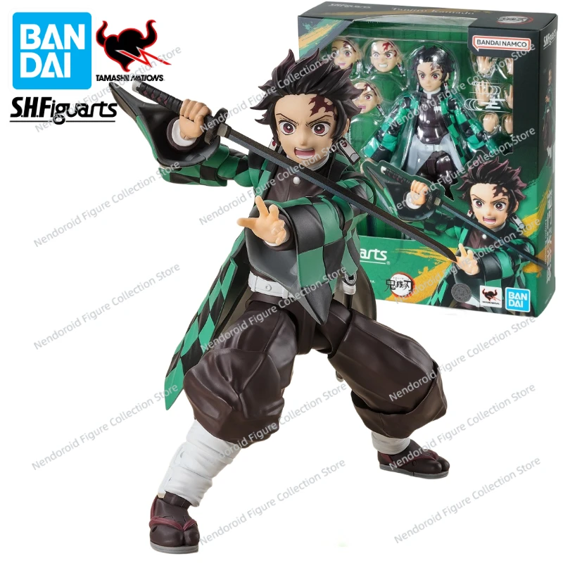 

In Stock Original Bandai S.H.Figuarts SHF Demon Slayer Kamado Tanjirou Anime Action Figure Toy Gift Model Collection Hobby