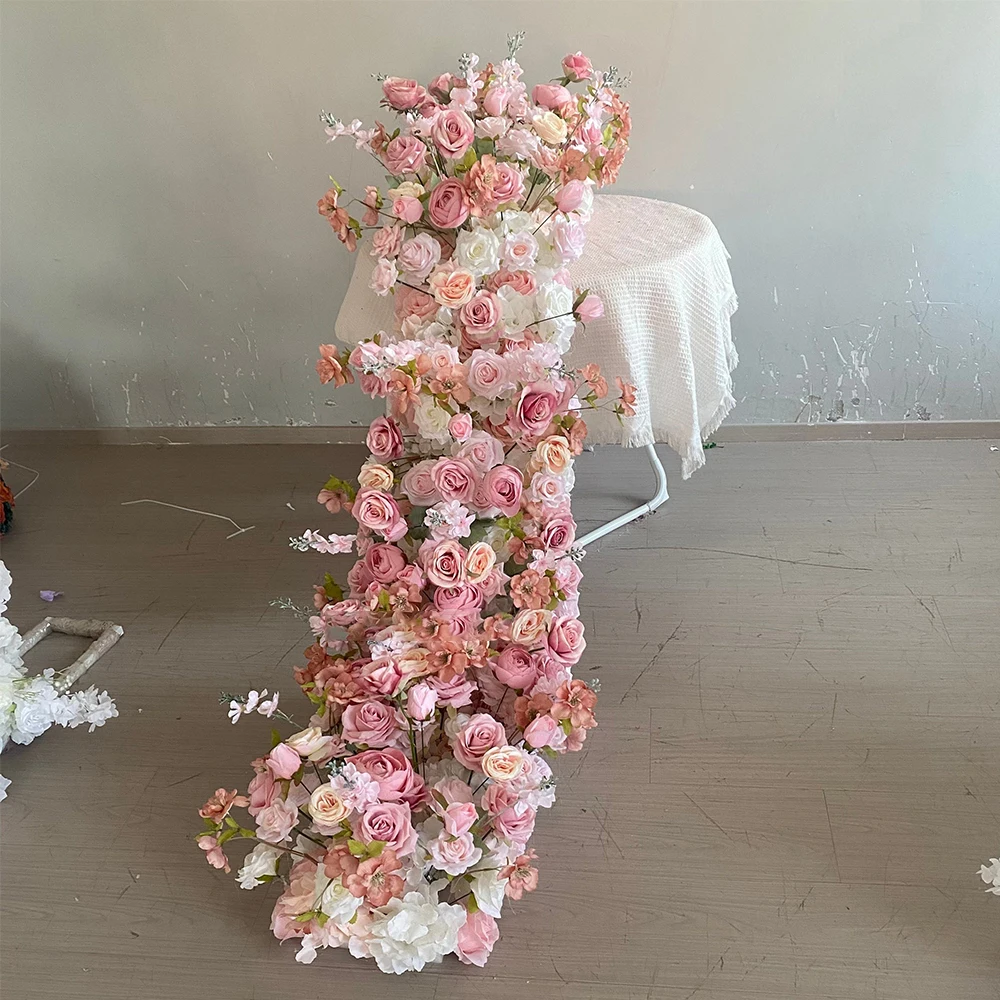 Rangkaian Bunga Mawar Buatan P - Home Decor Garland ulasan dan harga