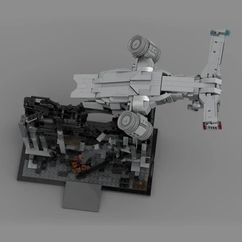 ชุดตัวต่อโมเดลภาพยนตร์ทหาร Moc โมเดลนักฆ่าสนามรบเทคโนโลยีโมดูลาร์บล็อกของขวัญคริสต์มาสของเล่นแบบทำมือ