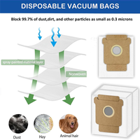 A22F-17PCS Main Side Brush Filter Mop Pad Dust Bag For Irobot Roomba Plus 505 Combo/ 405 Combo Vacuum Cleaner Accessories