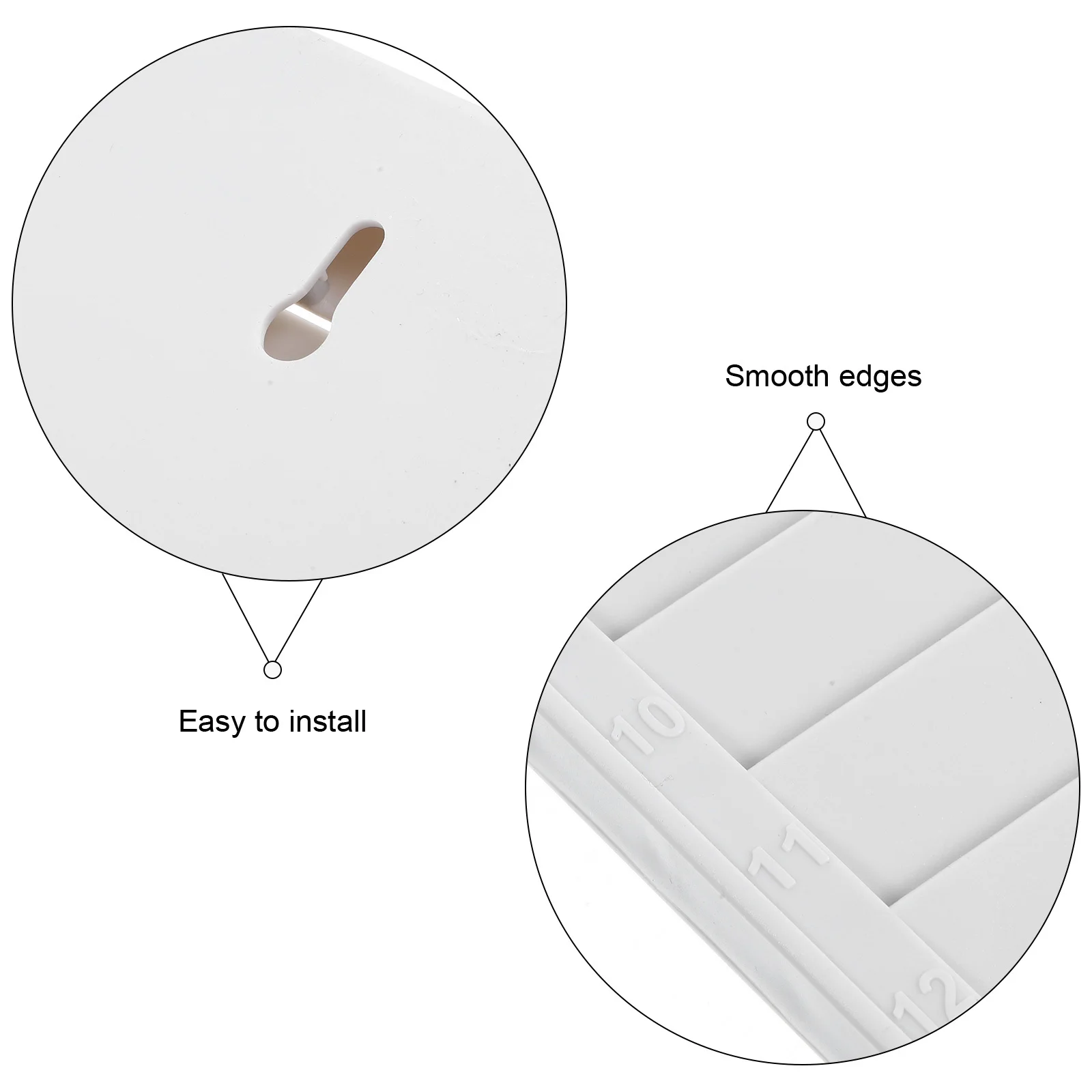 Hängender Karten-Organizer, Kunststoffstruktur, nicht leicht zu beschädigen, verblassen, für Mitarbeiter-Anwesenheitskartenständer, Halter mit mehreren Steckplätzen