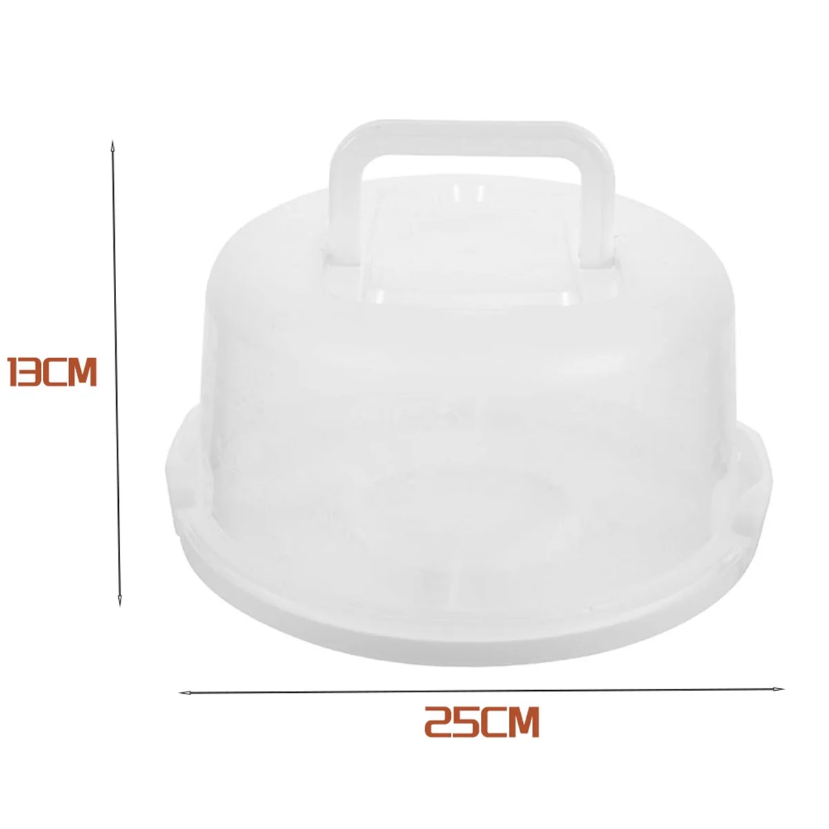 Box Portable Cake Box Muffin Carrier Clear Container with Lid Round Cake Holder Cake Container Bread Storage Container