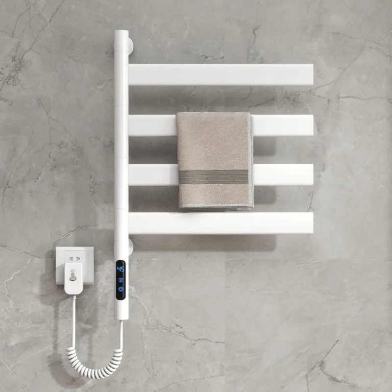 

Smart Towel Warmers Waterproof Electric Heated Towel Rail Bathroom Rotate Thermal Towels Rack Heating Disinfection Towels Heater
