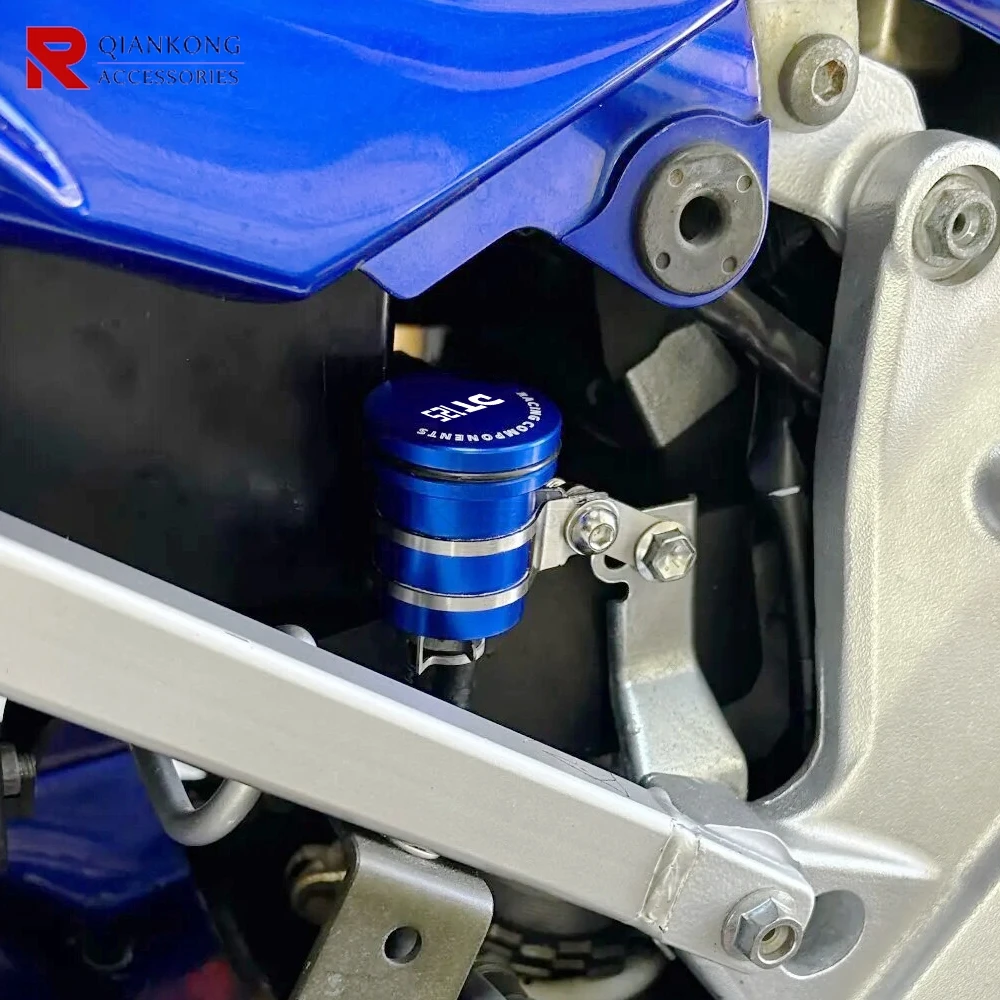 Depósito de líquido para cilindro de freno de motocicleta, tanque de embrague delantero trasero, taza de líquido de aceite para Yamaha DT125 DT 125 1987-2005 2004 2003 2002