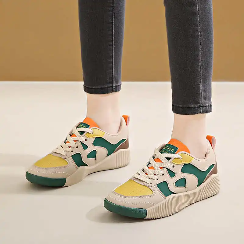 Zapatillas de deporte de diseño de marca de lujo azul cielo bajo, botas amarillas informales para mujer, zapatos de mujer talla 44, Tenis con personajes de Losfers deportivos