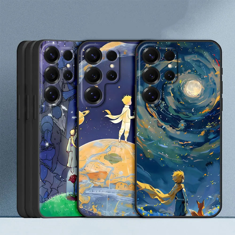 Чехол «Маленький принц» для Samsung Galaxy S24 S23 S25 S20 S21 FE S22 Ultra S8 S10 S9 Plus S7 Edge ТПУ Черный чехол для телефона Чехол «Маленький принц» для Samsung Galaxy S24 S23 S25 S20 S21 FE S22 Ultra S8 S10 S9 Plus S7 Edge ТПУ Черный чехол для телефона