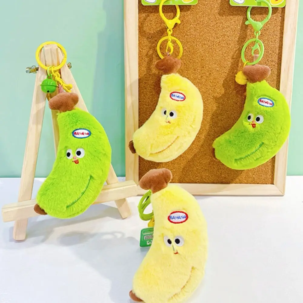 

PP Cotton Banana Plush Hanging Pendants Fluffy Sound Banana Plush Stuffed Toy Hanging Decoration Comfortable