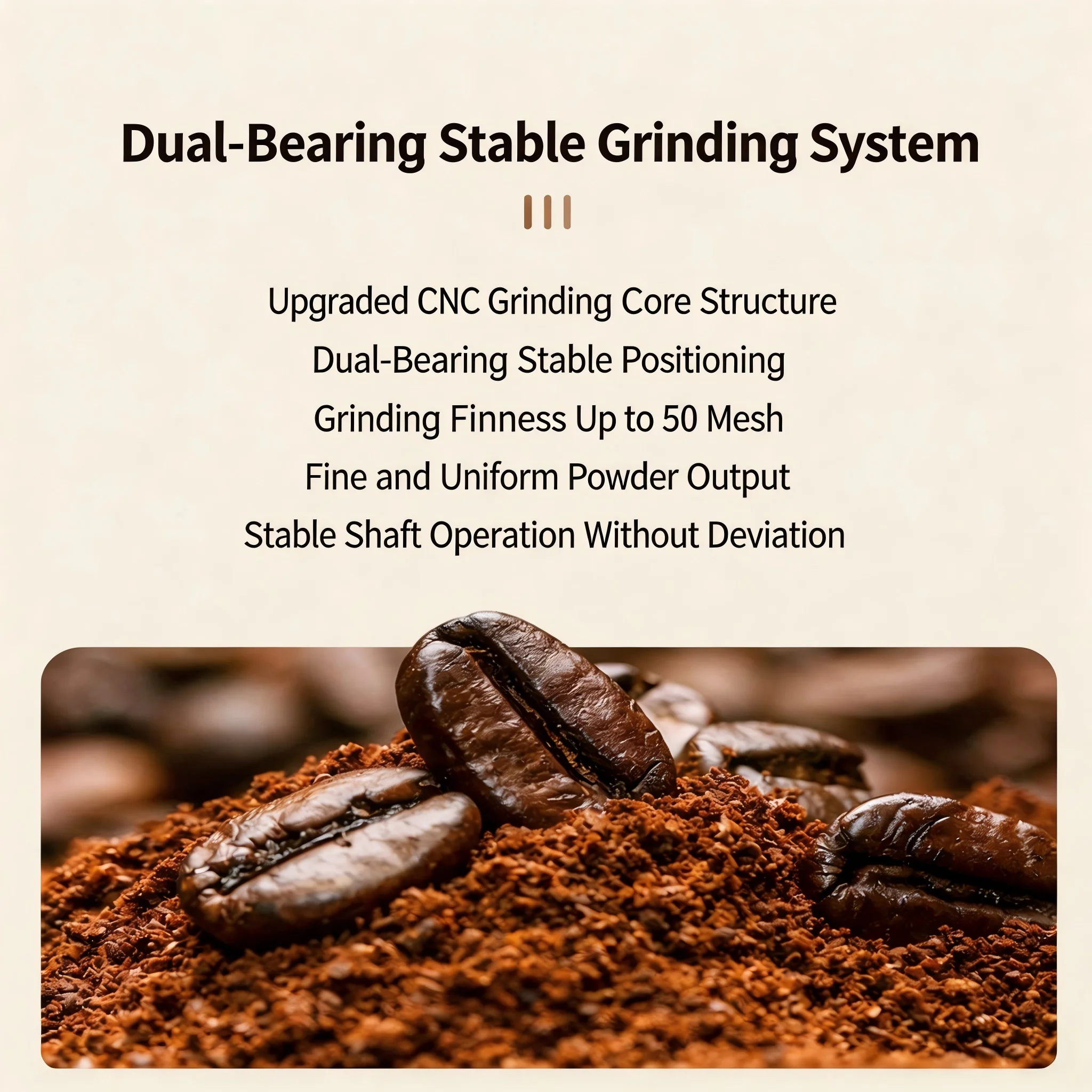 NEXBOR STREAM 2026 New Upgraded Portable Electric Coffee Grinder with 420 Stainless Steel Burrs - 40 Adjustable Grind Settings