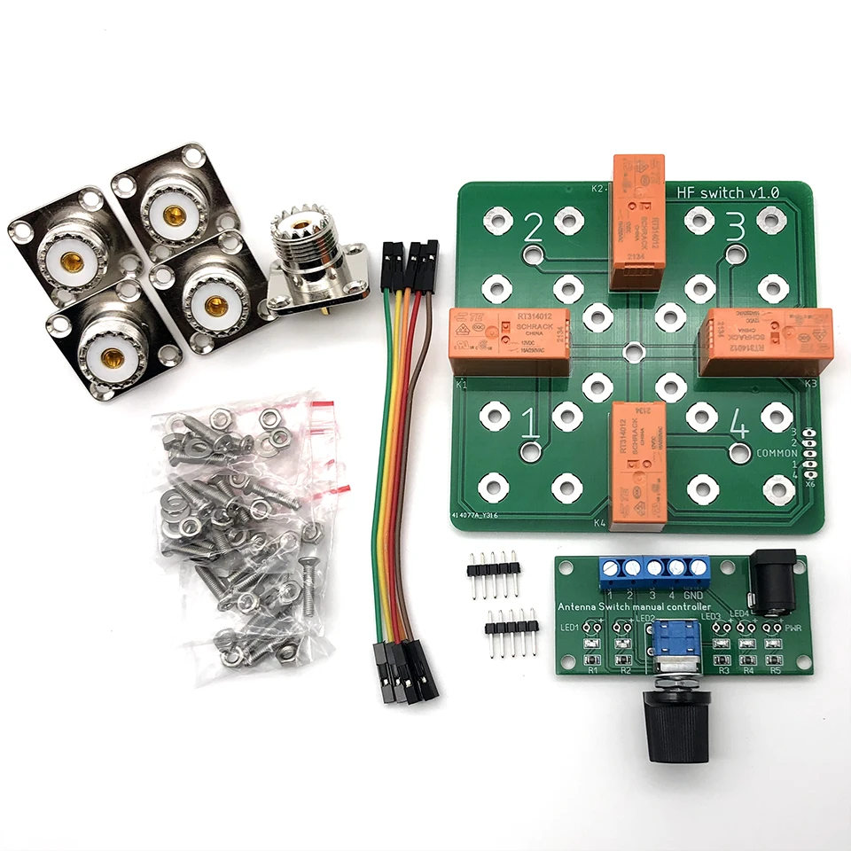 4:1 동축 원격 안테나 스위치 SO-239