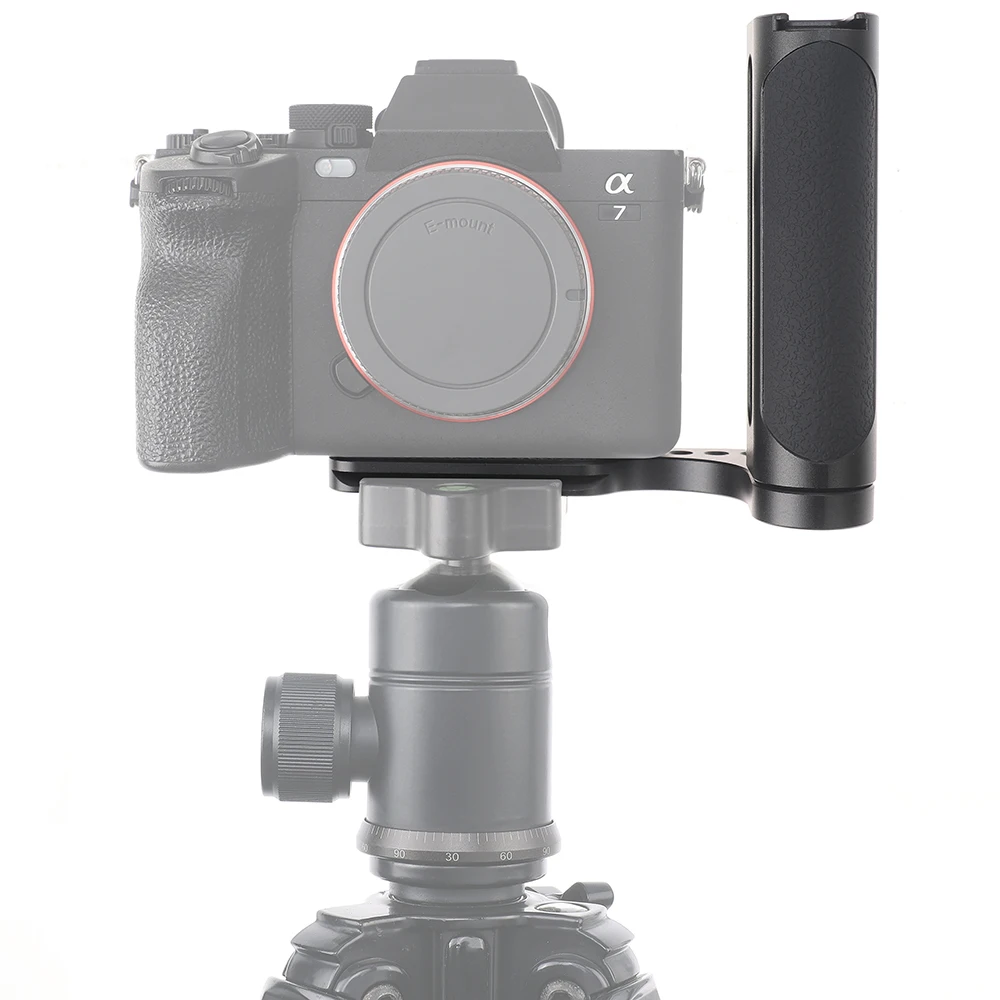 

FOTGA Left Side Handle Vertical Shoot Camera Quick Release L Plate With 1/4 Screw Slots For Sony For Nikon For Canon Cameras