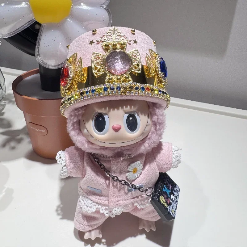 

GD with G-Dragon labubu baby clothes 17cm suit second-generation pendant plush doll clothes Upscale cloth