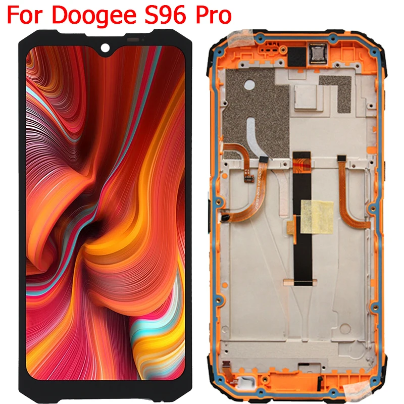 

6.22" Doogee S96Pro Display Original For Doogee S96 Pro LCD Display Gorilla Glass With Frame Touch Screen Assembly