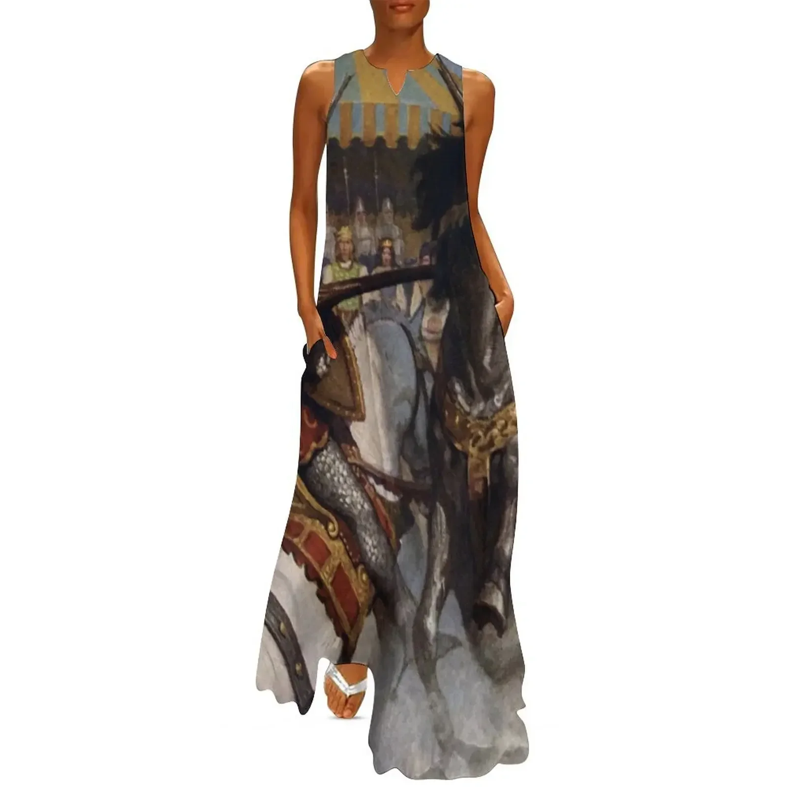

King Arthur Jousting Long Dress women's evening dresses dress dresses women's clothing korea stylish Dress