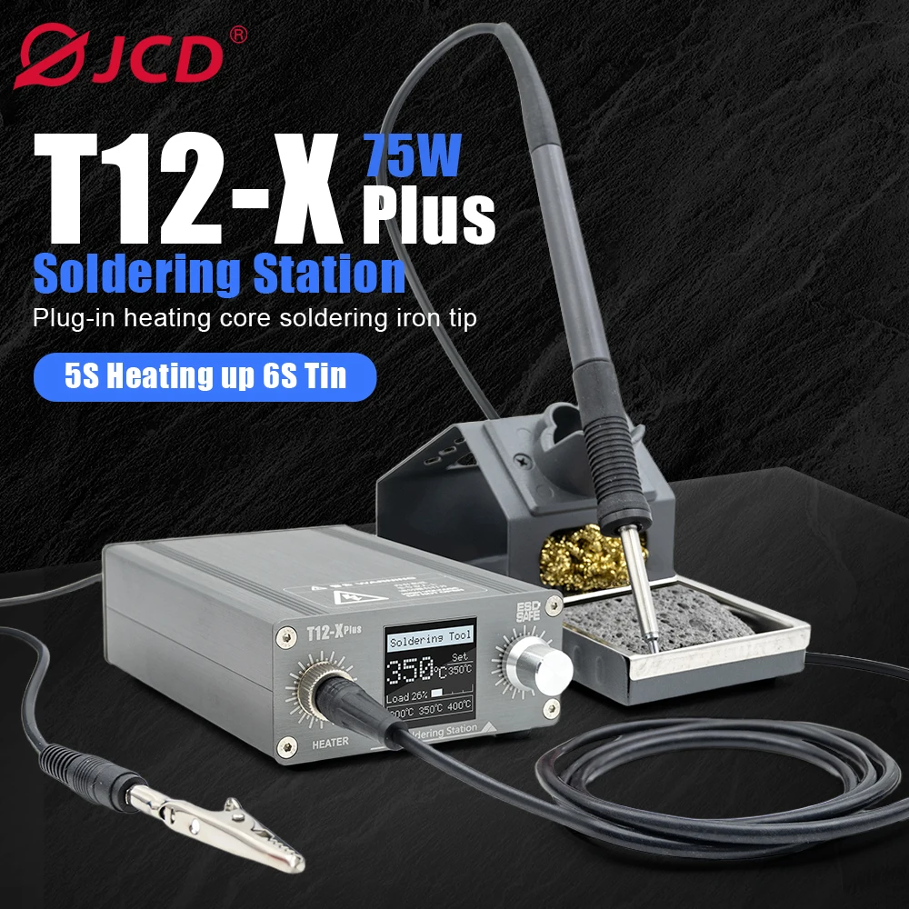 jcd-t12-x-plus-soldering-station-electronic-soldering-iron-with-t12-tips-for-pcb-repair-mobile-phone-board-welding-repair-tools
