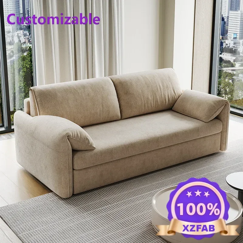 Factory Direct 2026 Hotel apartment flipped sofa bed dual-purpose light luxury multi-functional small apartment household sofa
