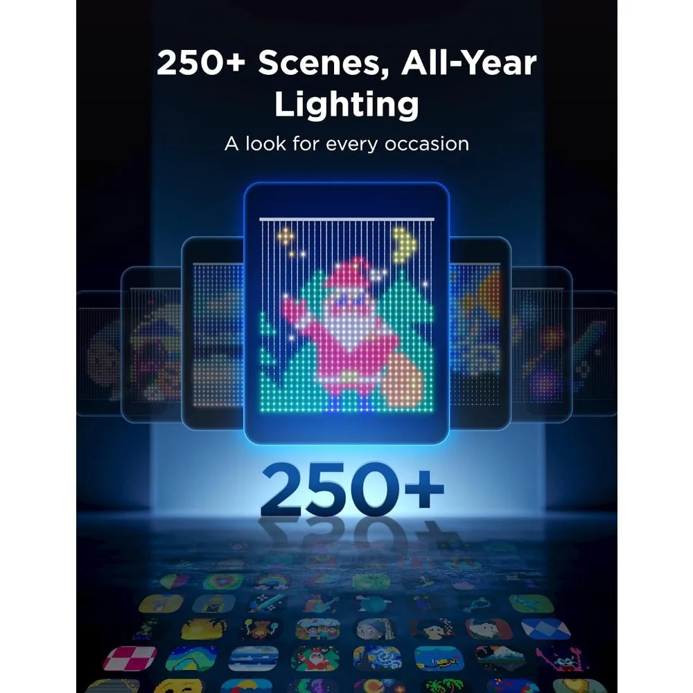 ستارة Lights Pro، ترقية 960 LEDs أضواء ستارة LED ذكية متغيرة الألوان مع AIGC