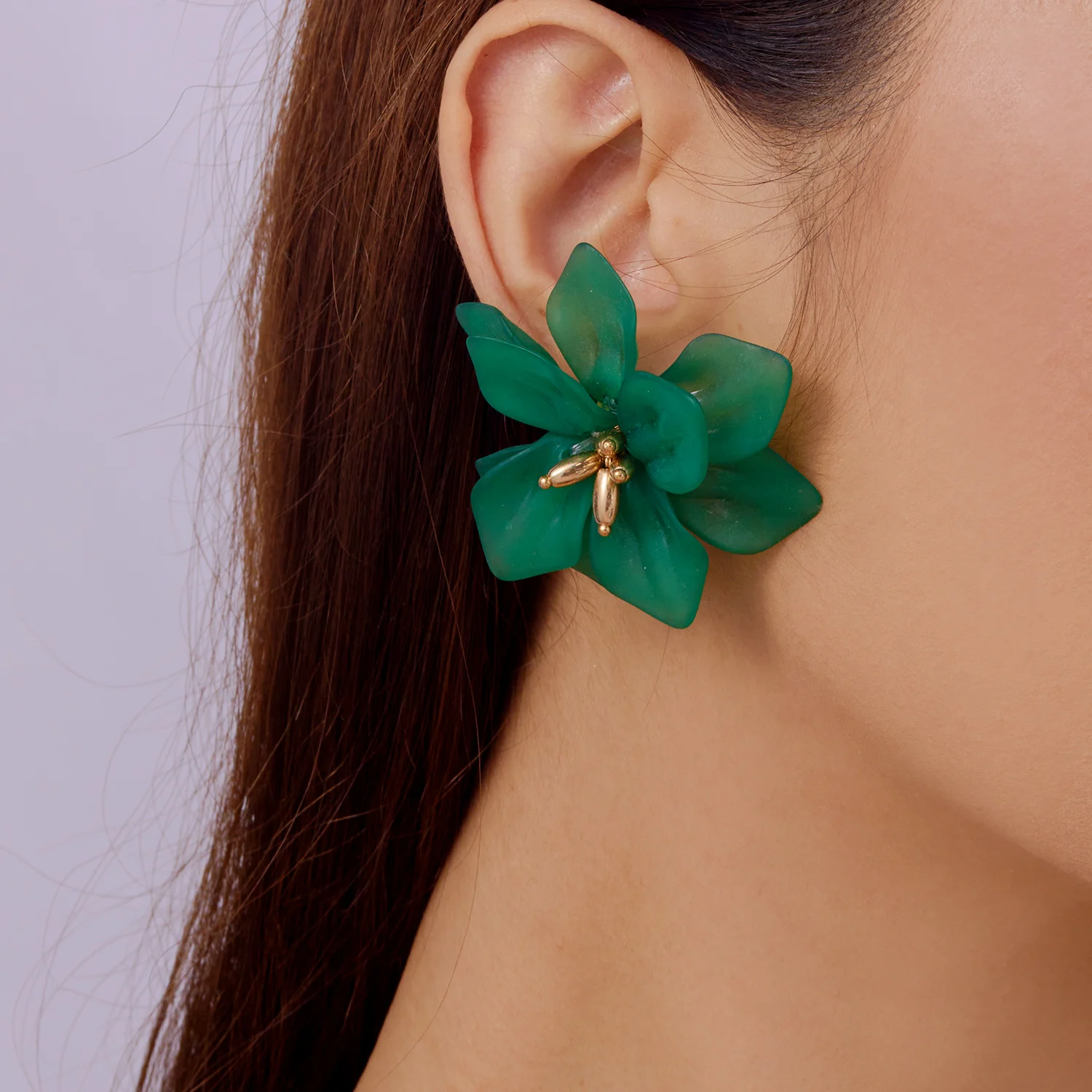 Übertriebene weiße Blumen-Ohrringe für Frauen, trendige Böhmen, bunte Blumen-Ohrstecker, Vintage-Schmuck, Hochzeits-Party-Geschenke – Detail 19