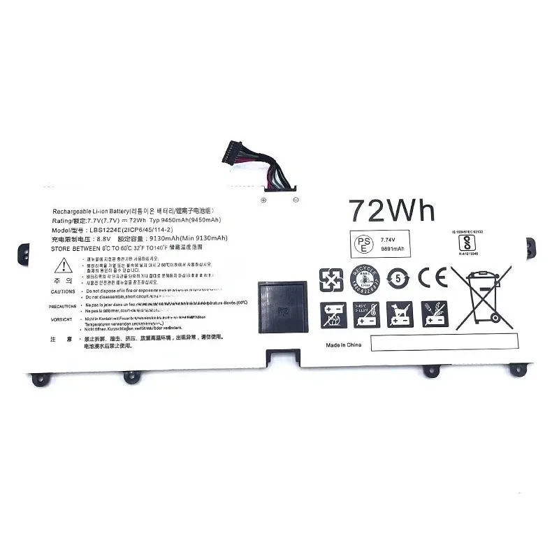 

New LBR1223E 72Wh Laptop Battery for Gram 13Z970 14Z970 15Z975 15Z970 13Z970.G.AA53C 13Z975 14Z980 15Z98 14Z970A 4 Cells