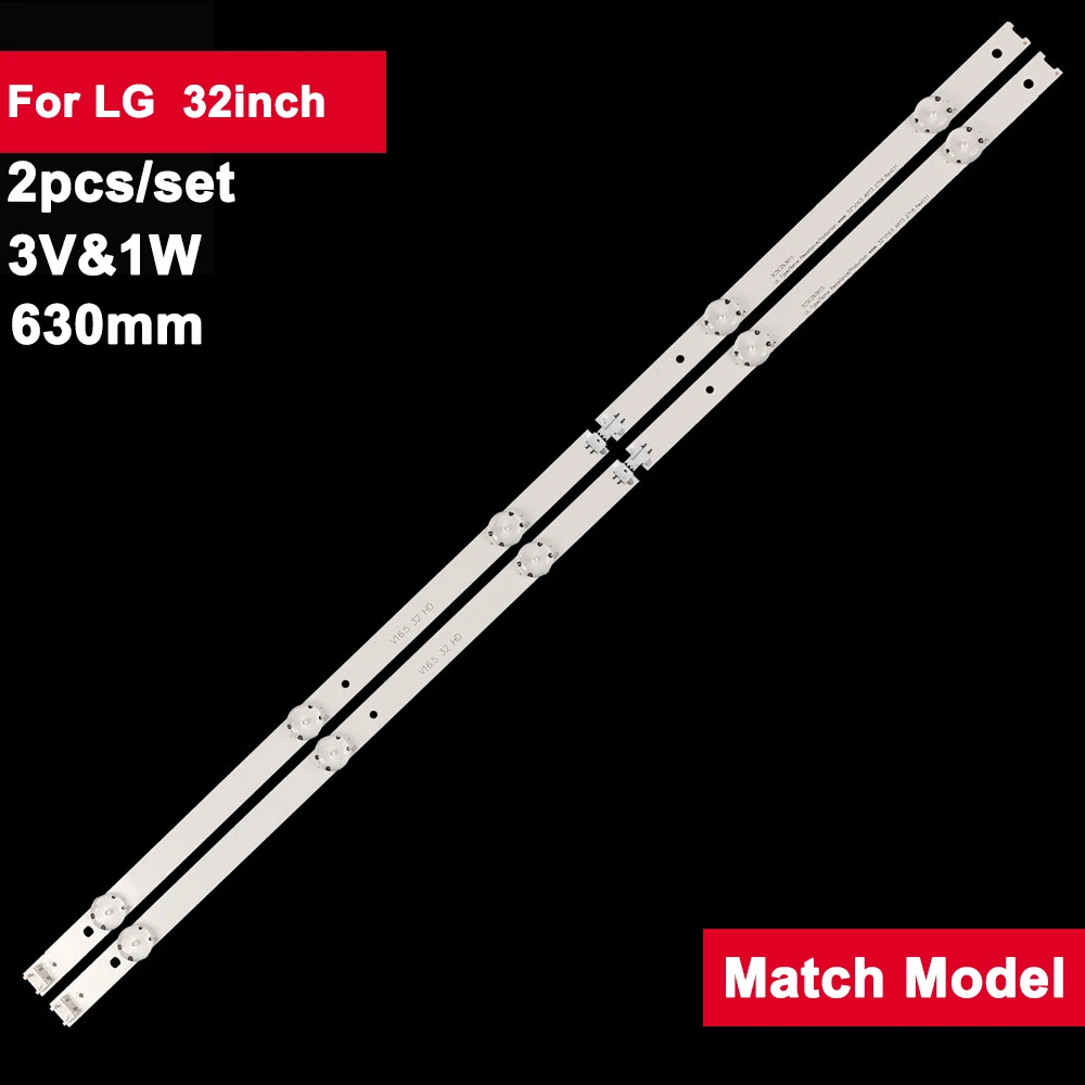 630mm Backlight TV Strip LED For LIG 32inch CSP 32 V16.5 ART3 2718 V16.5 32 HD 32LH510B-CC 2pcs/set TV Repair