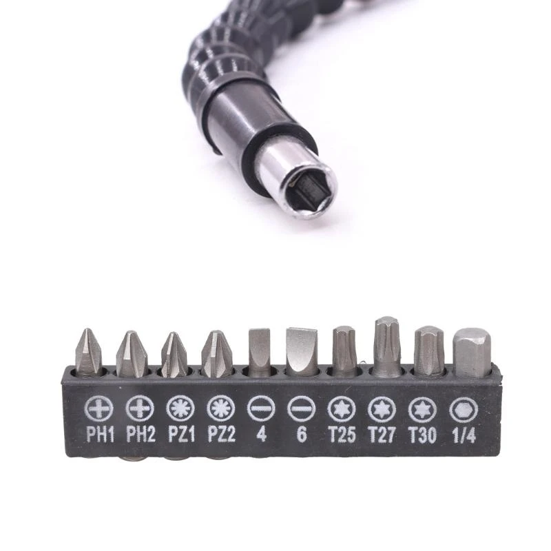 Y1AD Electric Screw Flexible Shaft Screwdriver Bit Holder Snake Cardan Shaft Bendable