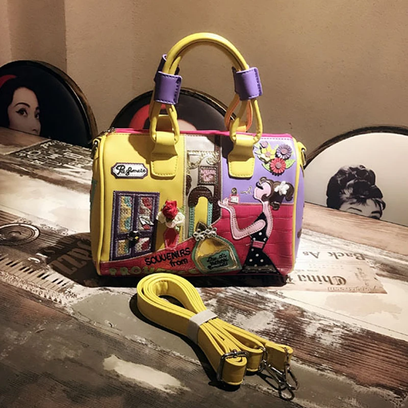 Women Handbag Harsuku Super Quality Shoulder Boston Bags Female Italian Candy Color Luxury Totes Large Capacity Crossbody Bag