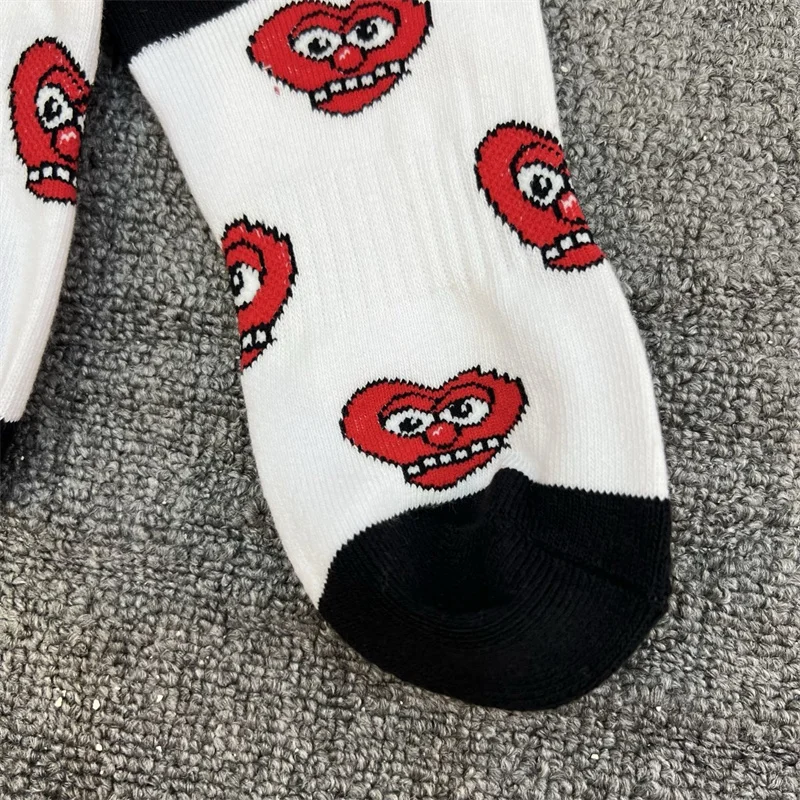 Meias tubo médio estampadas de algodão puro Glo Gang