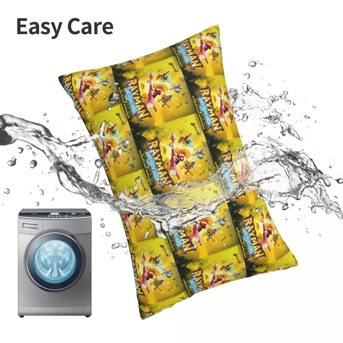 ألعاب الكرتون Rayman Legends مستطيل المخدة غطاء الوسادة ديكور غرفة نوم السرير المنزل الراحة رمي وسادة #6