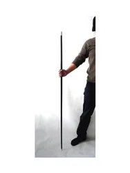 Long Black Steel Appearing Cane / Wand (1.3 Meters) Magic Tricks Professional Magician Stage Gimmick Props Silk to Cane Magia