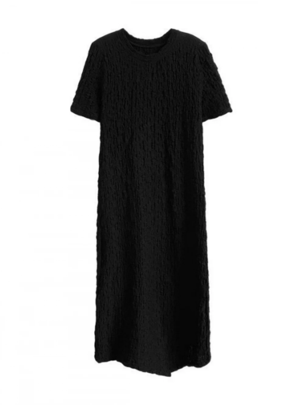 Slimming Pleated ort Sve Dr for plus Size Women Summer Loose Lazy Sle T-irt Dr Ele Faionable plus Size C...