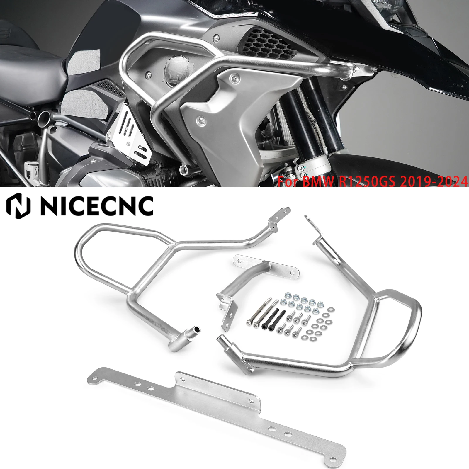 

Motorcycle Upper Crash Bars Stainless Steel For BMW R1250GS 2019-2024 BMW R 1250 GS R1250GS 2024 2023 2022 2021 2020 2019