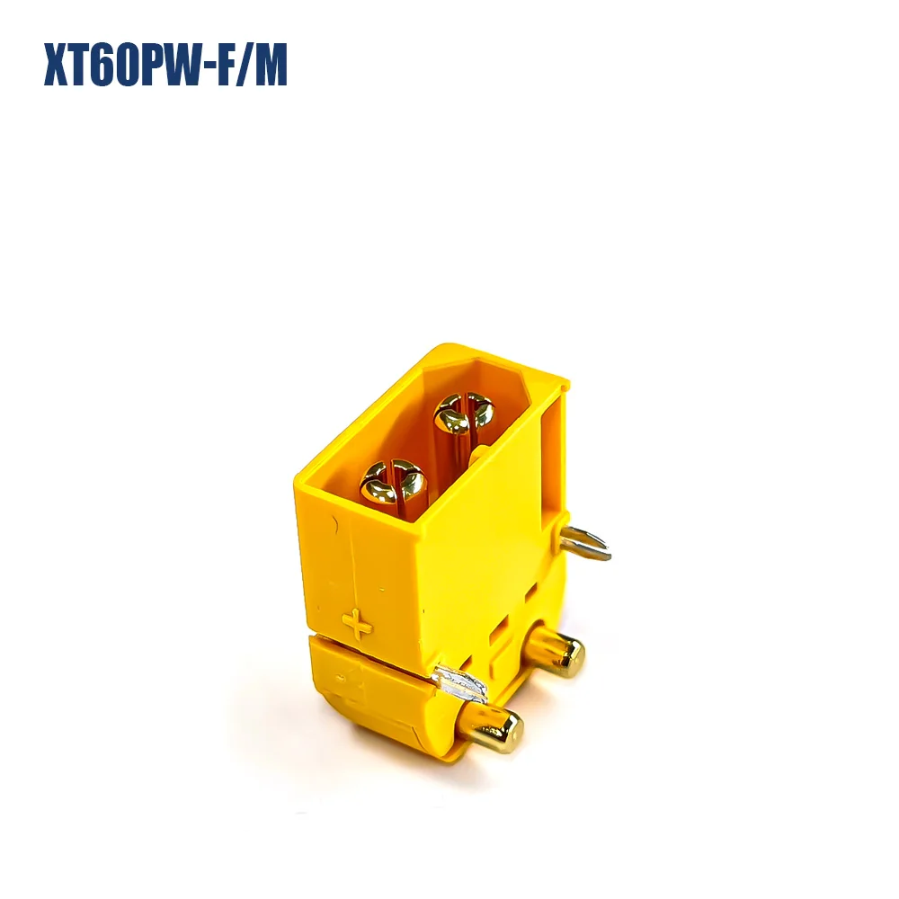 Amass-conectores dorados de latón para coche y avión, piezas de repuesto de juguete de control remoto, macho y hembra, XT60PW, 10/20/50 pares