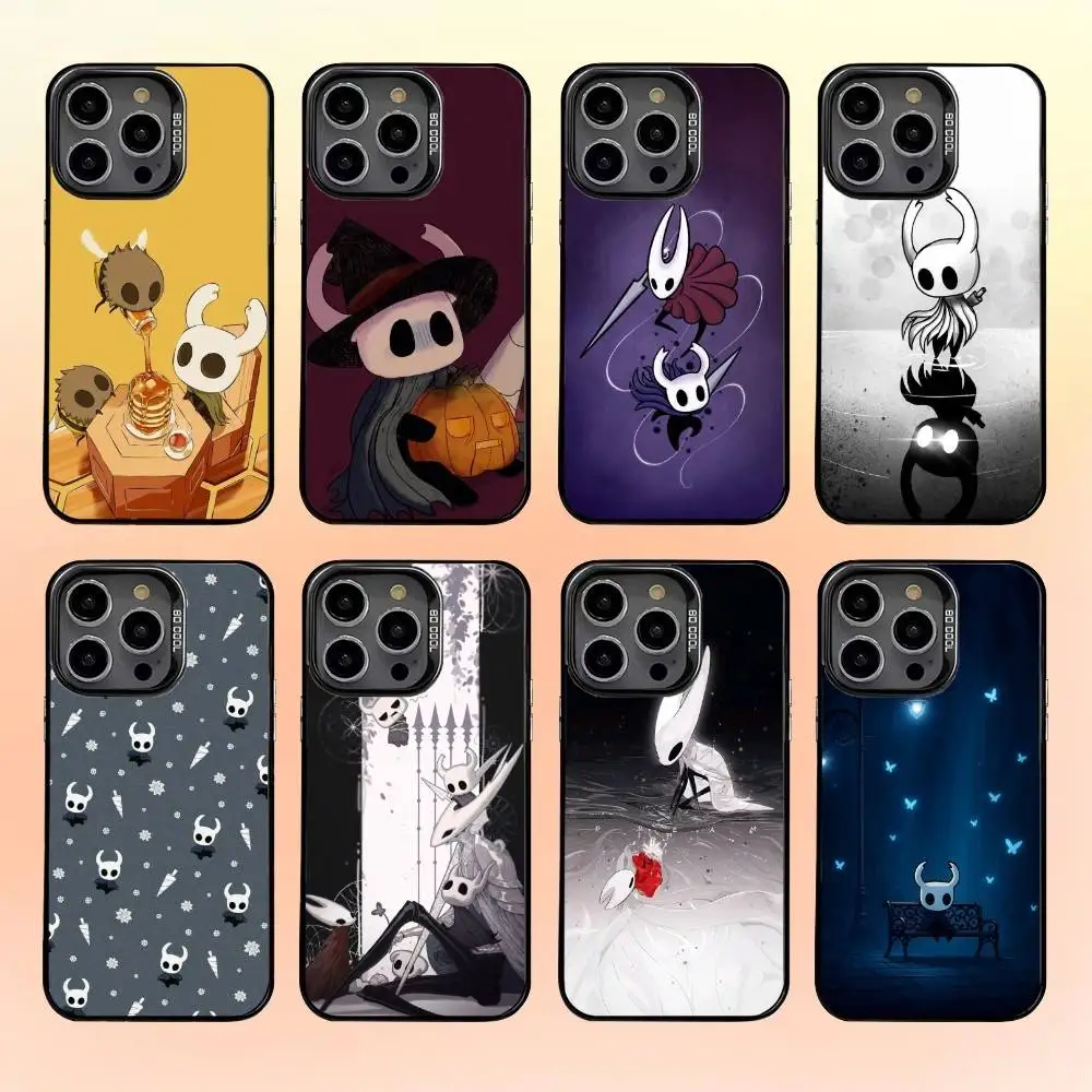 

Game H-Hollow Knight Phone Case For iPhone17,16,15,14,13,12,11 Plus,Pro Max Black Candy Matte Shockproof Cover