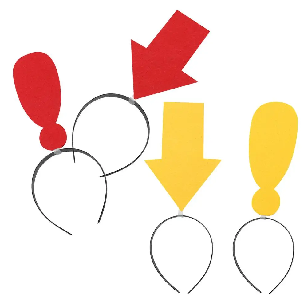 

4 Pcs Funny Arrow Question Mark Photo Booth Props Christmas Halloween Party Winter Photobooth Accessories Headband