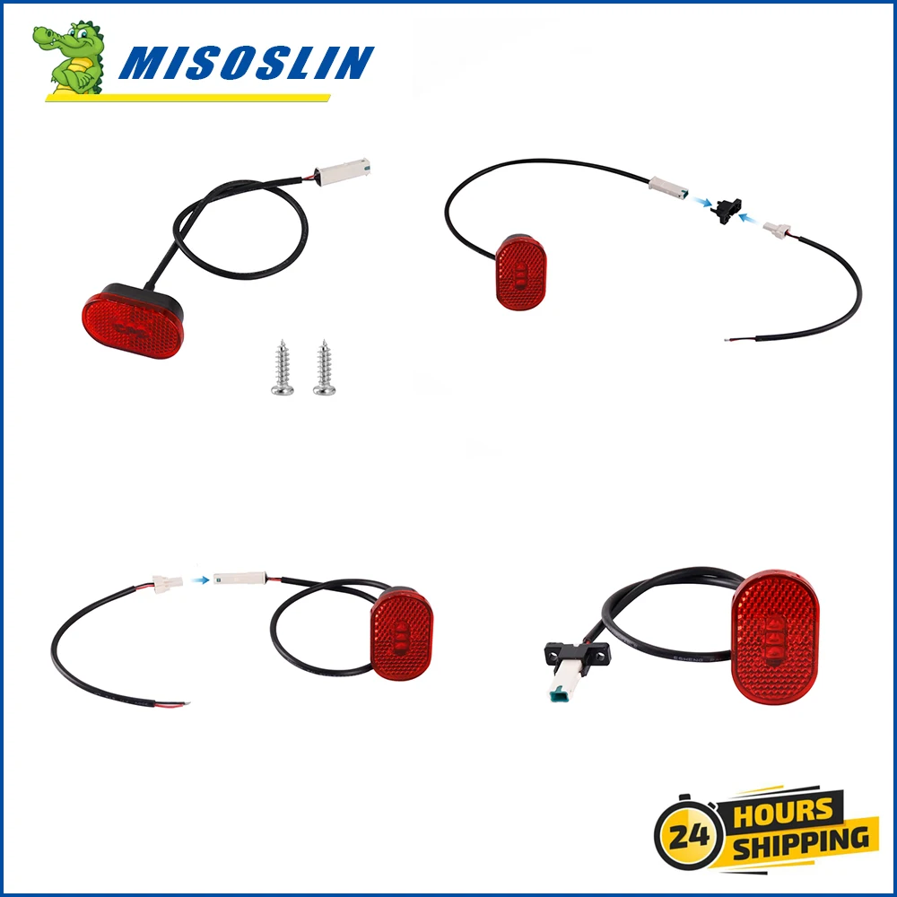 For Xiaomi/Mijia M365 Pro 1S Pro2 Electric Scooter Battery Taillight Cable Rear Lamp Waterproof LED Brake Light Warn Stoplight