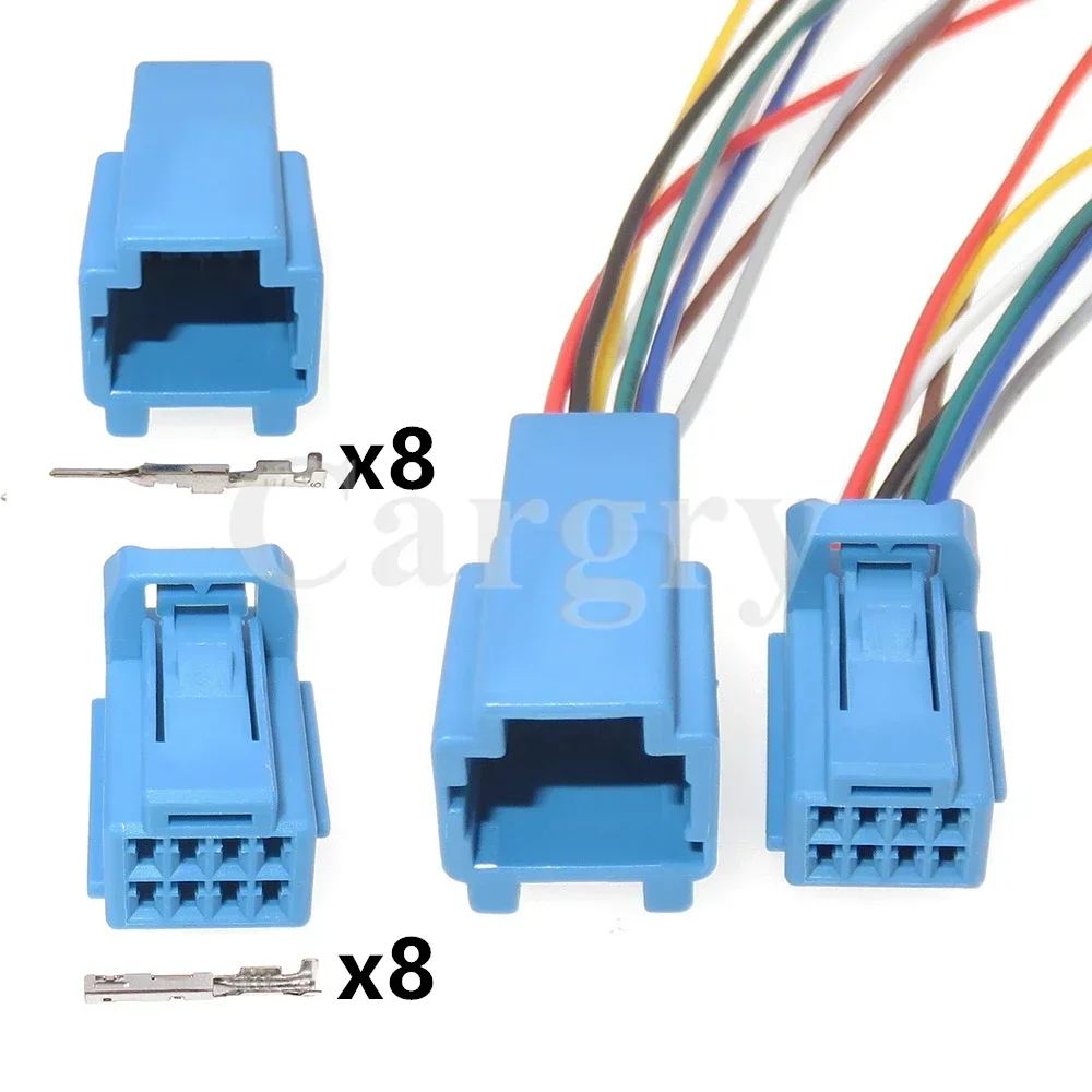 Prise SFP de fil automobile, assemblage de connecteur de voiture AC, prise à faible courant automatique, 8P, 6098-6522, 1 jeu