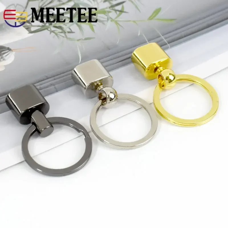 5/10/20Pcs Metal O Ring Buckles Keychain Tassel Pendant Stopper Hook Clasp Keyring Bag Sides Clip Buckle Luggage Accessories