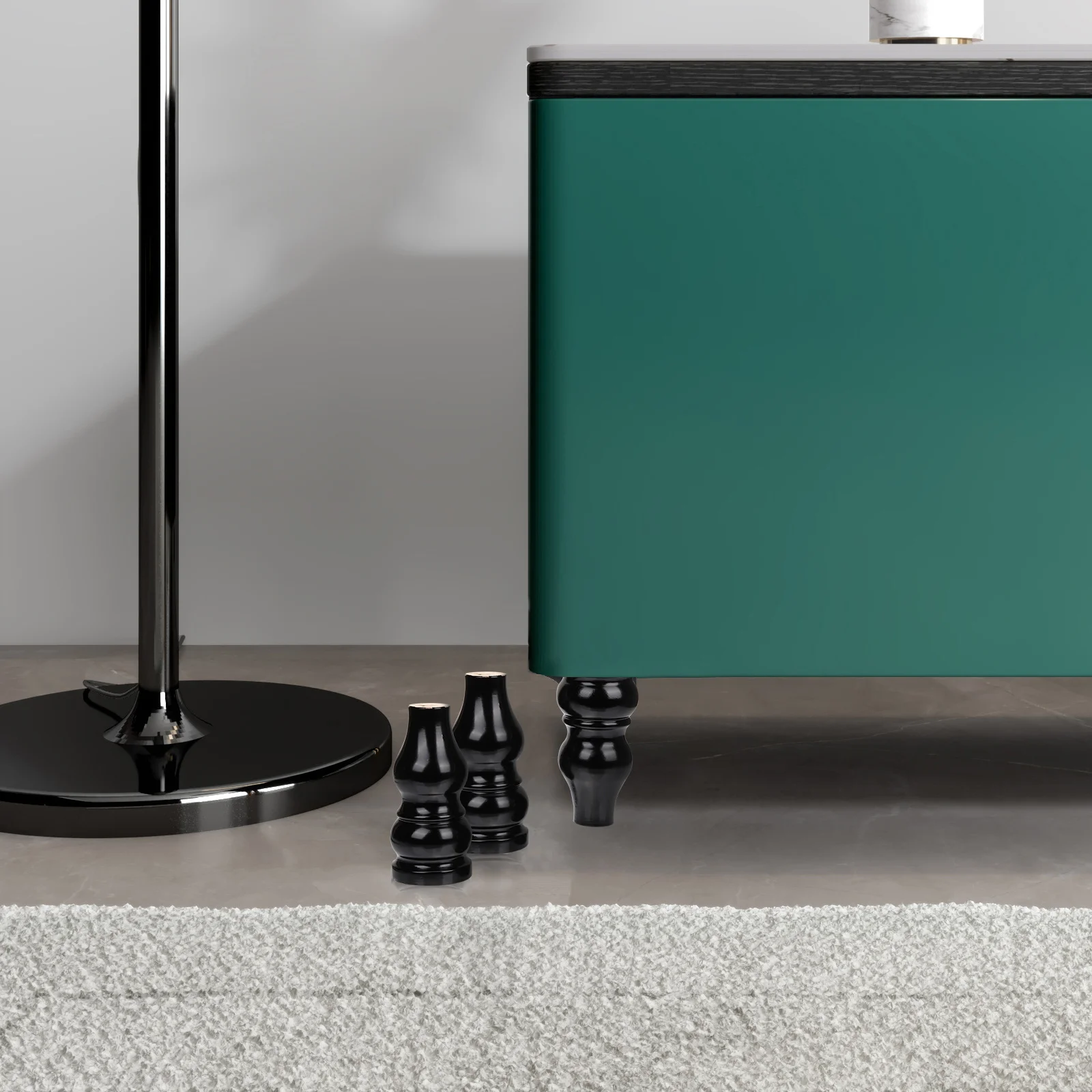 4 قطعة أرجل الأريكة أقدام أثاث خشبية بديلة ديكور لخزانة الطاولة وأرجل الطاولة القصيرة وأقدام الأثاث #6