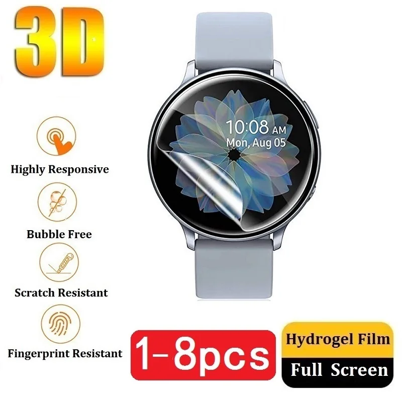 Protective Film on Samsung Galaxy Watch Active 2 Screen Protector for Samsung Active 2 44mm 40mm (Not Glass) Hydrogel Film Foil