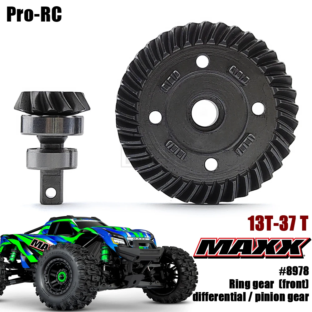 HD Steel 8978 Ring Gear Differential/ Pinion Gear (front) For Traxxas 1/10 MAXX 89086-4 89076-4 Monster Truck Part