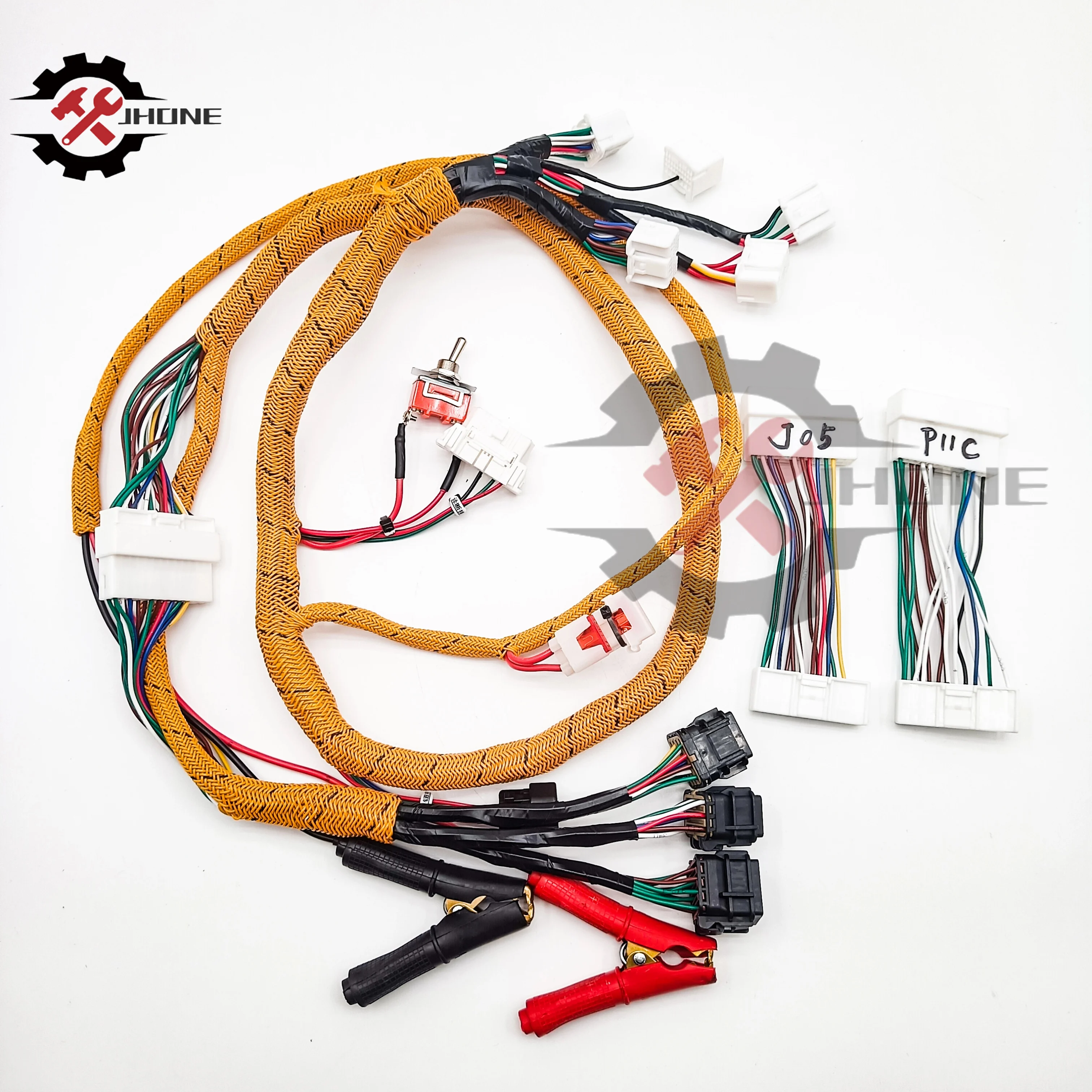 

Wiring Harness for Kobelco J05 J08 P11C Engine Start Testing Cable, Excavator Computer Board Engin Start Cable for Kobelco