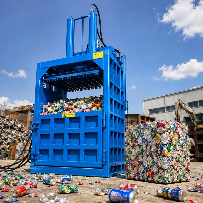 Hydraulic Waste Baler Customized Cardboard Compactor Cardboard Waste Paper 60T 15KW 300KG Bale Weight Bale Press Machine