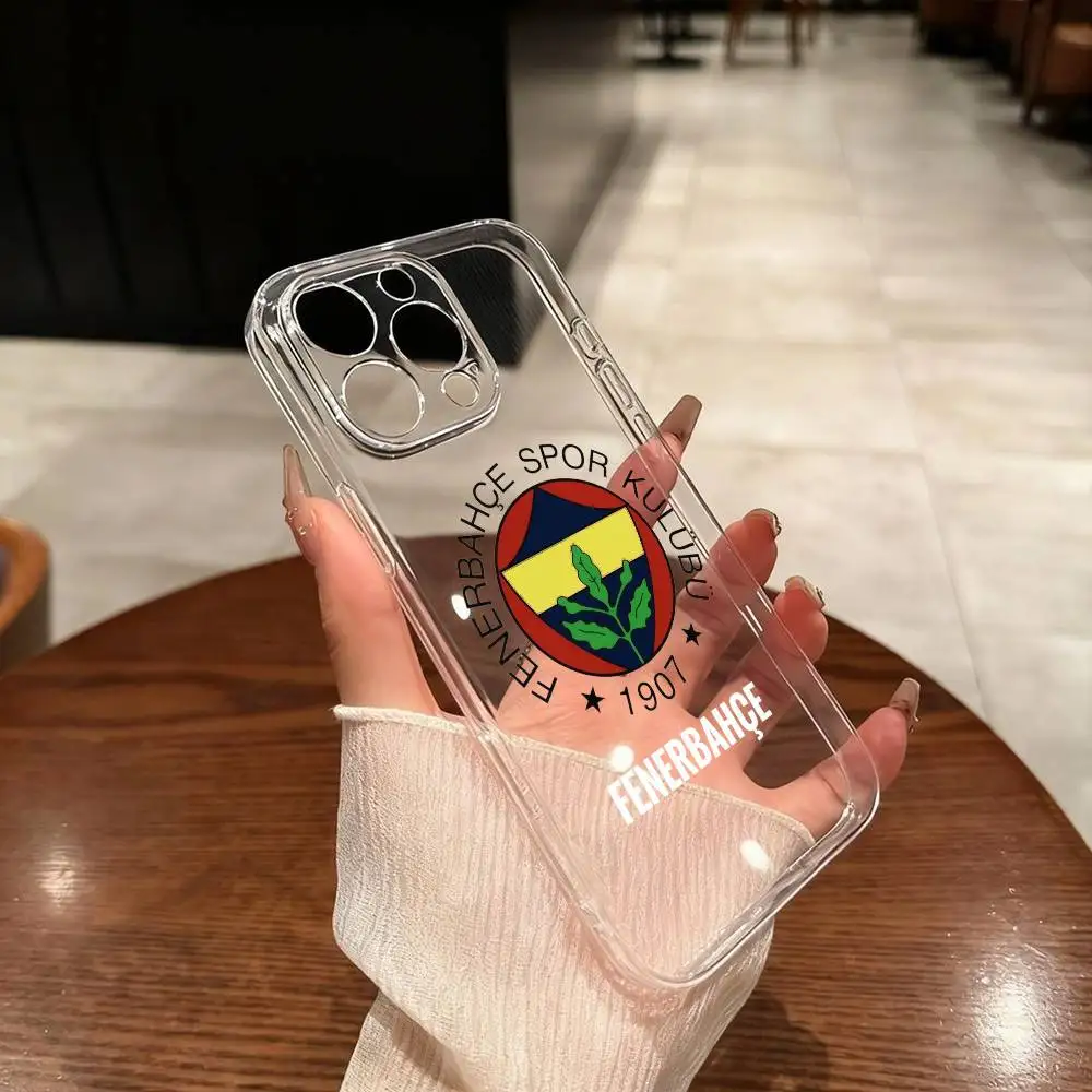 

Sari F-FenerbahceS K-Kanaryalar Phone Case For iPhone 17 16 15 14 13 12 11 Mini Pro Max Plus Transparent Cover
